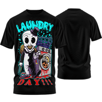 Image 1 of SLASHxHAPPY - Laundry Day T-Shirt (Black)