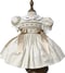 Image of Heirloom Smocked Bow Dress - Beige
