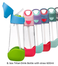 Image 1 of B. Box Tritan Drink Bottle with straw lid 600ml