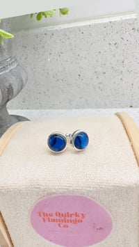 Blue Abalone Studs (8mm)
