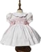 Image of Heirloom Smocked Bow Dress  - White