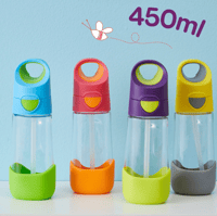 Image 1 of B. Box Tritan Drink Bottle with straw lid 450ml