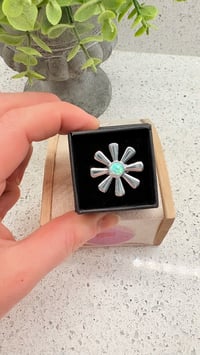 Image 1 of Seagreen opal ring 
