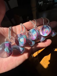 Image 5 of Mini Mushroom Pendy in Meta, Gold Ruby, and Gold Amethyst