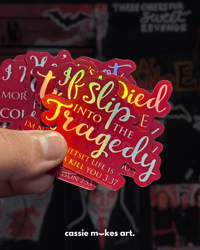 Image 4 of Limited Edition Bundle - Revenge Bible Verses Red Holographic Vinyl Stickers