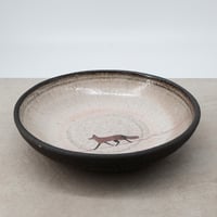 Image 5 of Black Ceramic Fox Pasta Bowl
