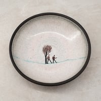 Image 1 of Black Ceramic Walkers Pasta Bowl