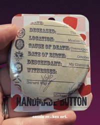 The Black Parade is Dead! Pinback Button