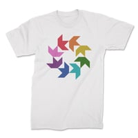 Rainbow Circling Swallows Tee