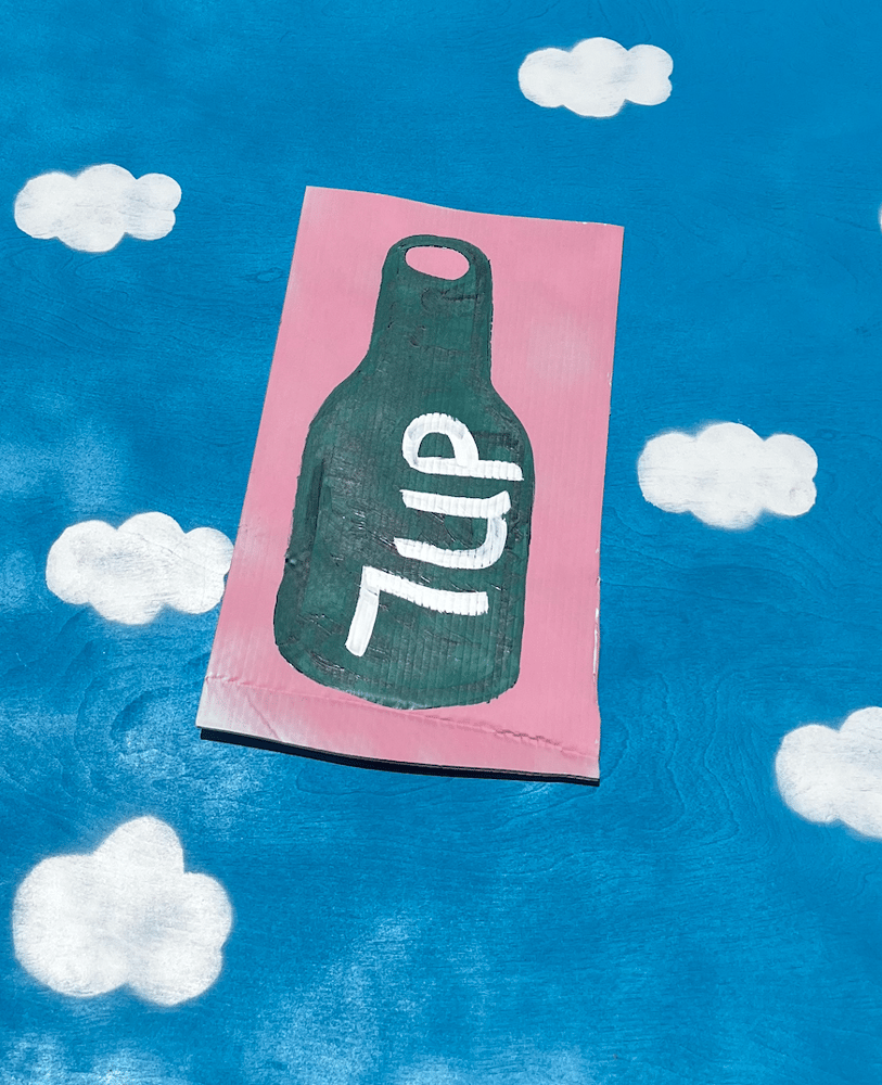 Image of Pink 7 Up Bottle