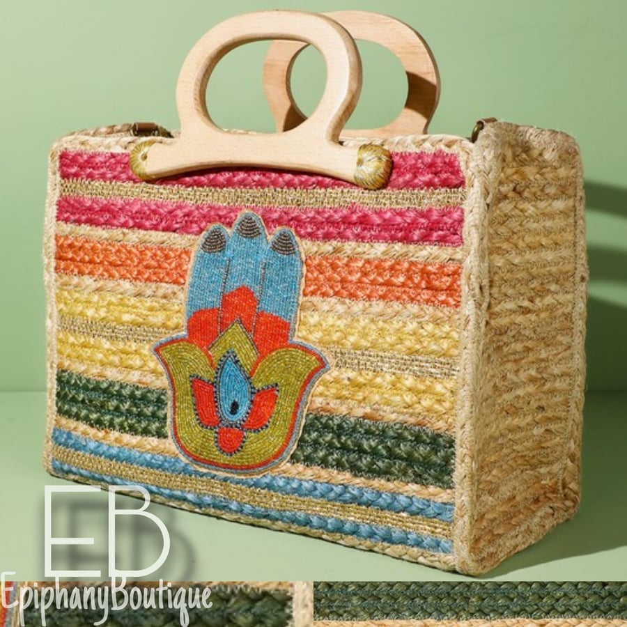 Image of The Azure-Hasma Jute Tote