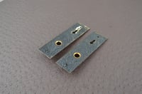 Image 9 of Victorian Brass Escutcheon Plates, 1890's Antique Door Hardware, #899