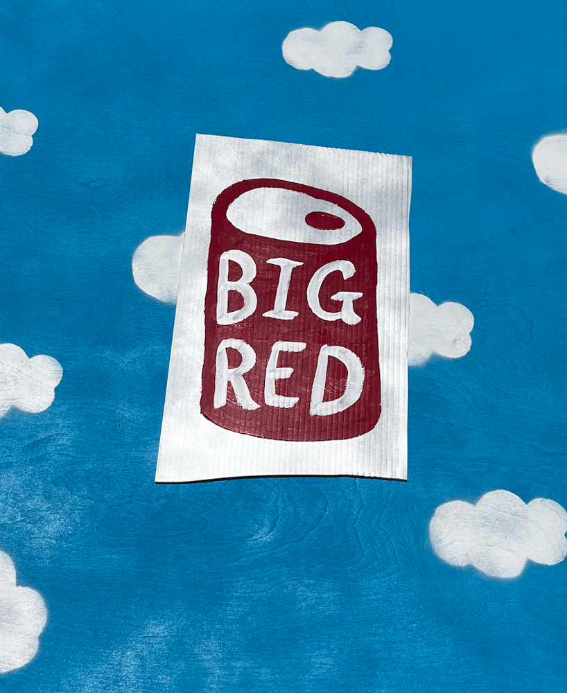 Image of Silver Big Red Can