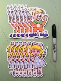 Image 2 of LI’L SCOTTY & LI’L VAL die cut sticker set