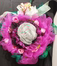 Deco Mesh Representational Flower
