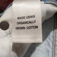 Image 8 of AGOLDE Shorts ,Riley Button fly, light wash , high rise,  distressed 100 %  organic cotton SZ 26