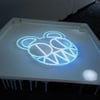 Radiohead "Bear" Logo Custom Resin End Table