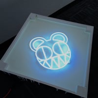 Image 2 of Radiohead "Bear" Logo Custom Resin End Table