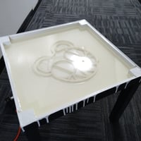 Image 3 of Radiohead "Bear" Logo Custom Resin End Table