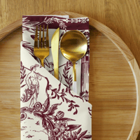 Image 3 of San Francisco toile print napkin set of 4 