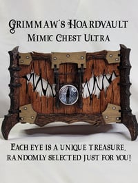 Image 1 of Handcrafted Mimic Chest – DnD &amp; MTG Deck Box – Custom Dice Holder