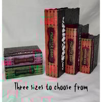 Image 2 of Monster Book Boxes - 3 Sizes | Handmade Wooden Case for Dice, Cards | Gamer Gift