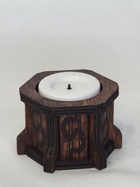 Image 4 of Celtic Inspired Wooden Tea Light Holders - Magical Home Decor