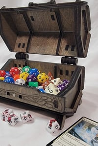 Image 2 of Customizable Gothic Vampire Chest for Dice and Keepsakes | Handcrafted Storage Box