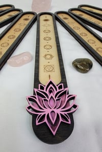 Image 3 of Lotus Incense Holder | Handmade Chakra-Themed