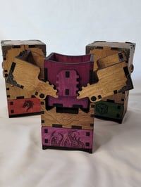 Image 3 of Handcrafted Dice  Game Card Storage Box | Unique Mechanism | Ideal for DnD, MTG, TCG Players
