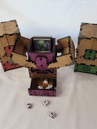 Image 4 of Handcrafted Dice  Game Card Storage Box | Unique Mechanism | Ideal for DnD, MTG, TCG Players