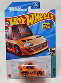 Fast and Furious Brian's Mini Supra Hot Wheels  -- AUTOGRAPHED 