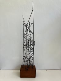 Image 2 of Vintage Minimalist Brutalist Skeletal Tower Sculpture, Unsigned, Circa 1970s