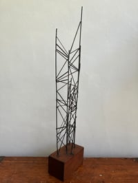 Image 9 of Vintage Minimalist Brutalist Skeletal Tower Sculpture, Unsigned, Circa 1970s