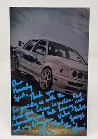 MEDIUM Jesse's Volkswagen Jetta Metal Poster AUTOGRAPHED 