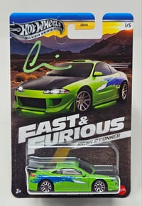 Fast and Furious Hot Wheels Brian's Mitsubishi Eclipse-- AUTOGRAPHED 