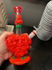 Image 3 of  Roses Glass Bong 9"