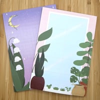 Image 1 of Lily of the Valley // Plant Window Sticky Notepad 6x4