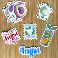 Filipinx Stickers - Ingat // Mainit Ako // Sampaguita // Mango Juice // Buko