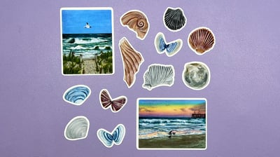 Image of Beach Sticker Pack