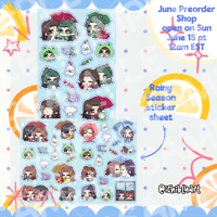 【PREORDER】M.X.T.X Rainy Season Sticker Sheet