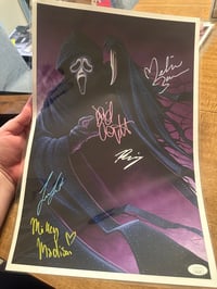 Scream Poster Autographed (1133) 