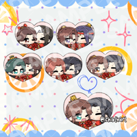 【PREORDER】Danmei Couple Wedding Charm Heart