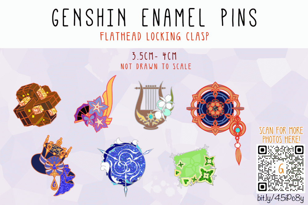 Image of Genshin - Archons Enamel Pin