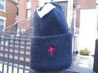 Image 3 of CROSS BEANIE NAVY