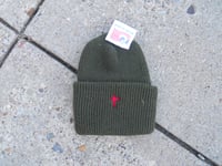 Image 3 of CROSS BEANIE OLIVE