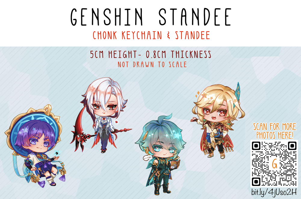Image of Genshin - Mini Tabletop Standees