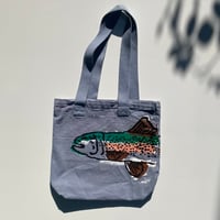Image 1 of Trout Bull Denim Tote