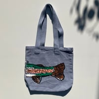 Image 2 of Trout Bull Denim Tote