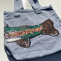 Image 4 of Trout Bull Denim Tote